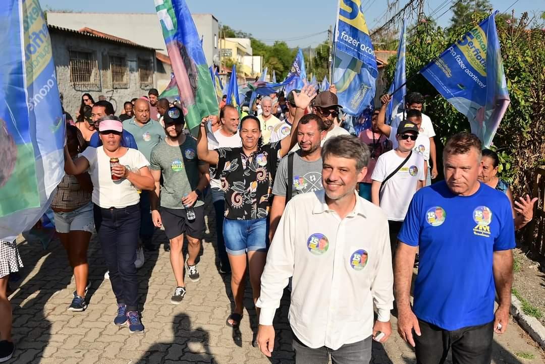 PORTO REAL EM CAMPANHA: ALEXANDRE SERFIOTIS REALIZA CAMINHADA NO NOVO HORIZONTE, ETTORE E LOTEAMENTO REAL