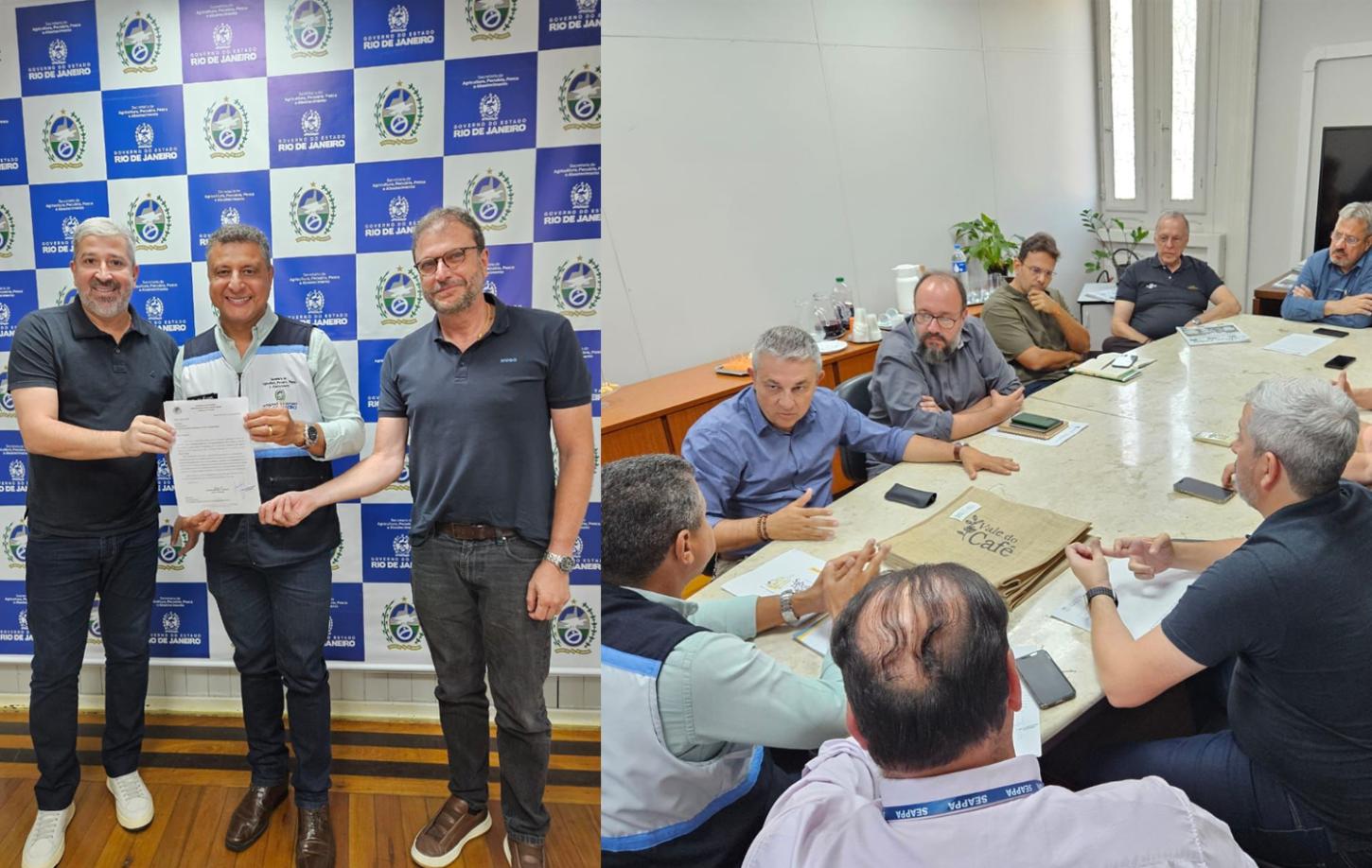SECRETÁRIO ESTADUAL DE AGRICULTURA RECEBE REPRESENTANTES DO VALE DO CAFÉ SOBRE TEMAS IMPORTANTES PARA REGIÃO.