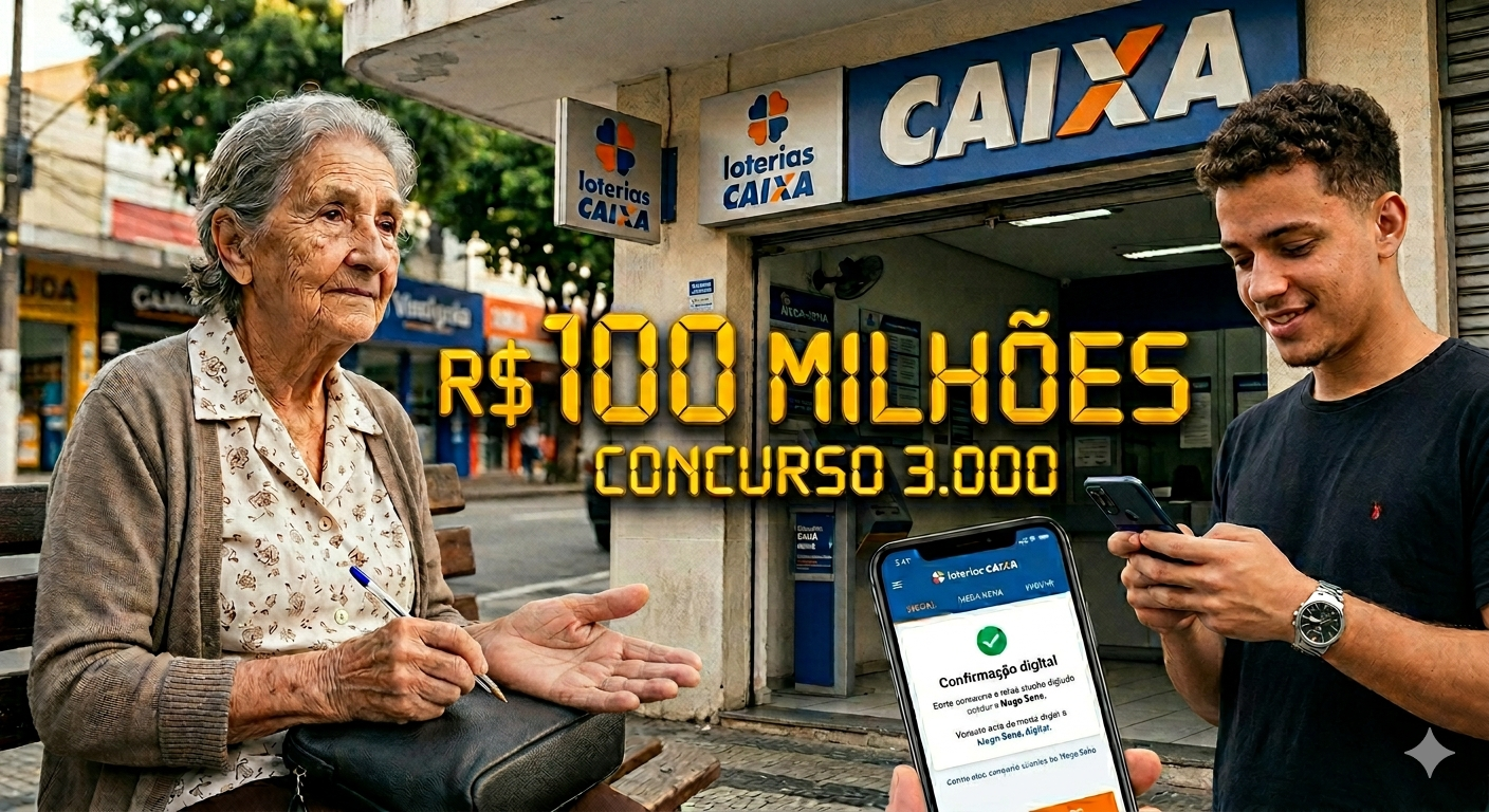 O Bilhete de 100 Milhões circula entre o click, o papel e o que o dinheiro não compra. (Ou Compra?)