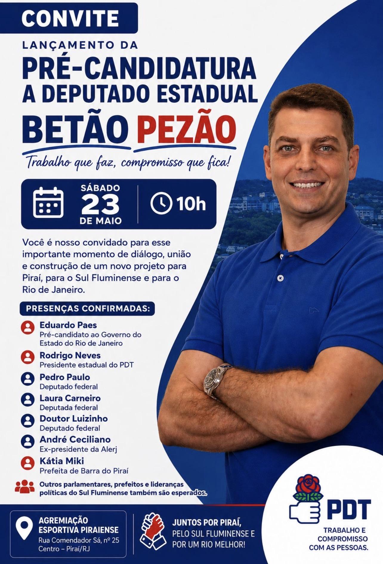Eduardo Paes em Pirai - sábado 23/05