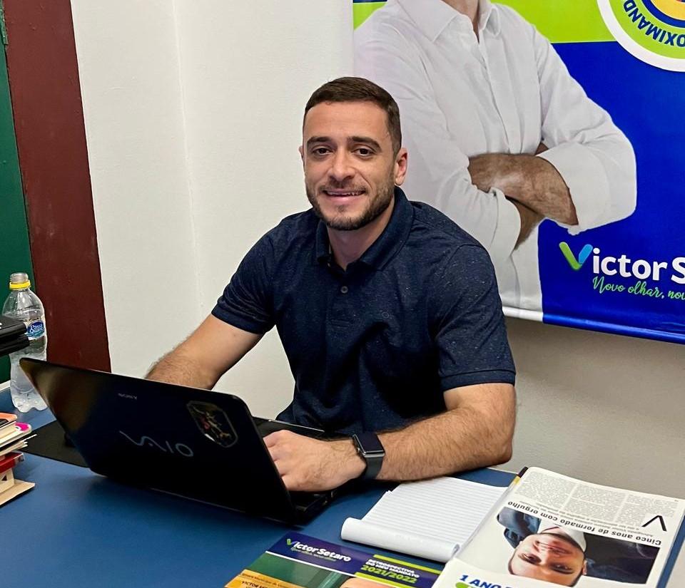 De bicicleta pelo interior, Victor Setaro anuncia pré-candidatura à Alerj com foco na fiscalização