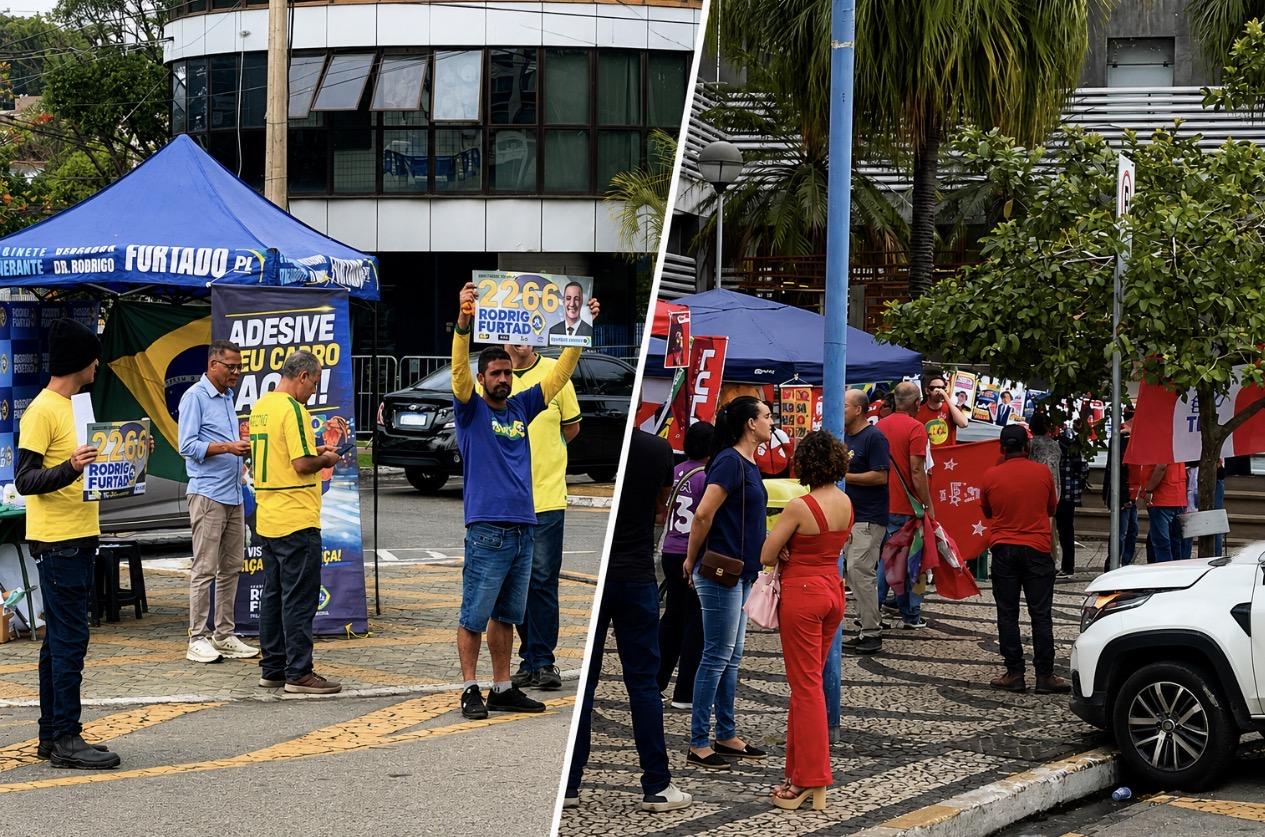 Largada eleitoral na maior cidade do Sul Fluminense revela polarização nacional e vácuo na corrida estadual