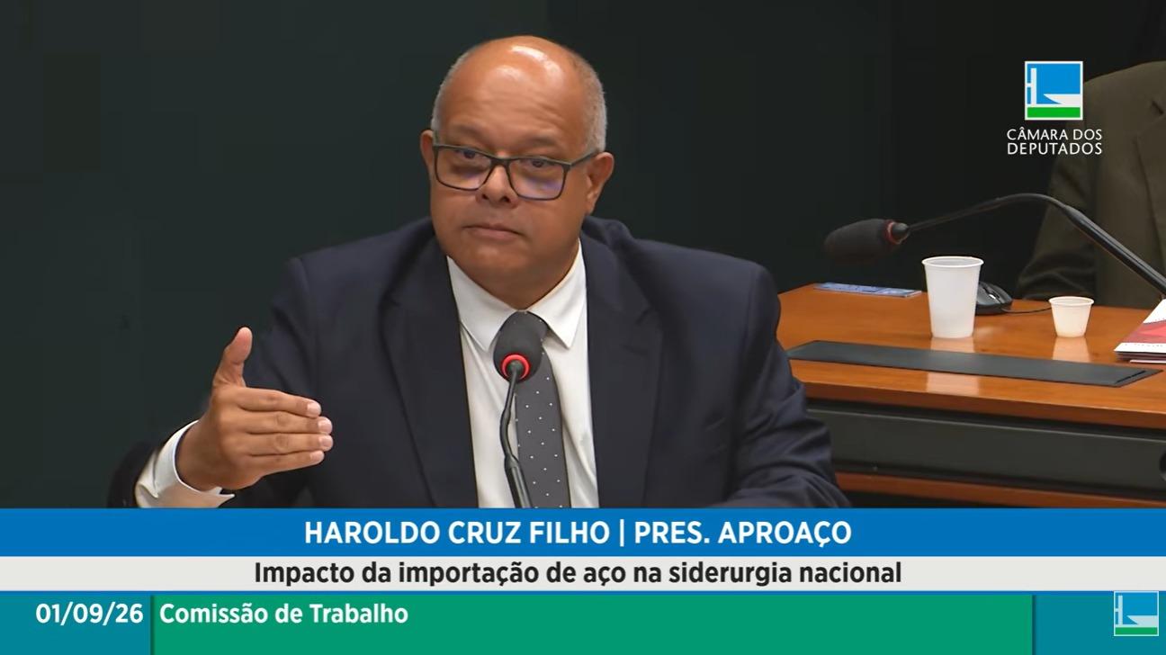 Aproaço pede maior proteção à indústria do aço nacional em audiência pública em Brasília