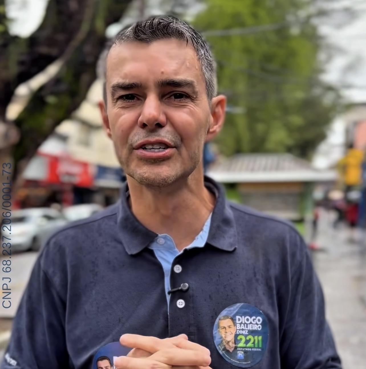 Diogo Balieiro recebeu votos em 91 cidades fluminenses