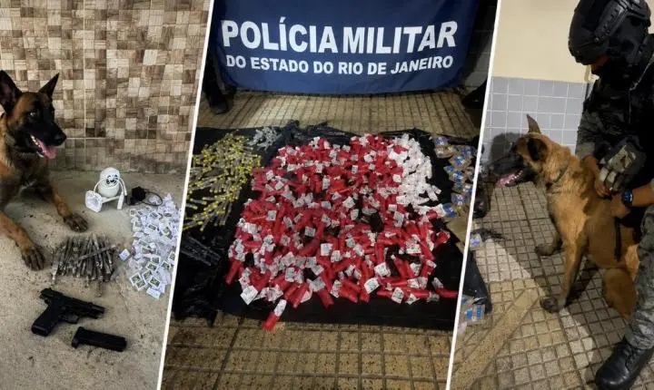 Batalhão com cães em Volta Redonda asfixia o tráfico e traz grandes resultados no Sul Fluminense