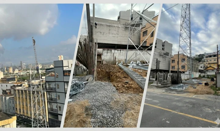 DENÚNCIA: Torre surge sem identificação em área residencial e expõe moradores a riscos em Volta Redonda