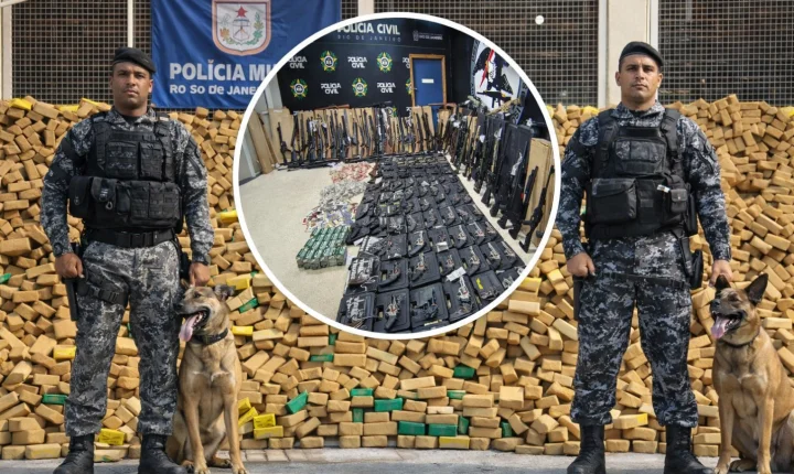 Megaofensiva das Polícias Civil e Militar do Rio de Janeiro atinge grandes volumes de drogas e armas além de esquema criminoso